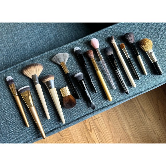 Luxie Eco Tools MOTD Face Makeup Brushes Contour Highlight Concealer 15 pc Set - Picture 6 of 12